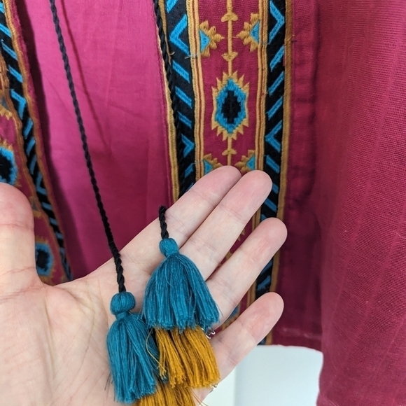 😊 World Market embroidered jacket sz M - Picture 5 of 9